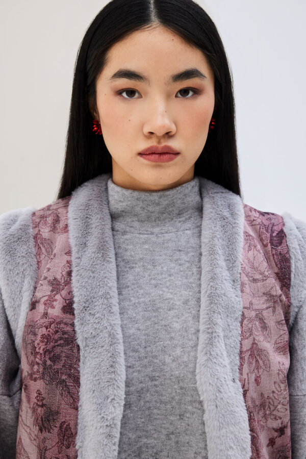 Γιλέκο με γούνινη επένδυση