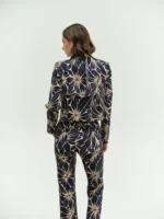 Εμπριμέ Μπλέ Παντελόνι