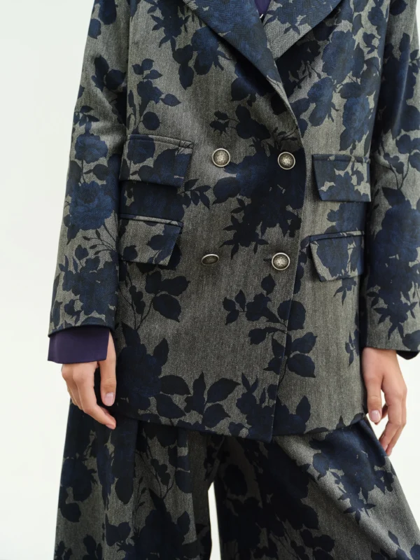 Oversized Φλοράλ Σακάκι