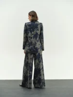 Φλοράλ Παντελόνα με Πιέτες