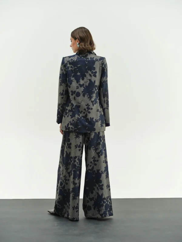 Φλοράλ Παντελόνα με Πιέτες