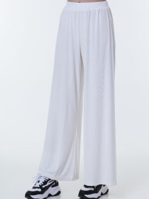 White Wide-Leg Pants