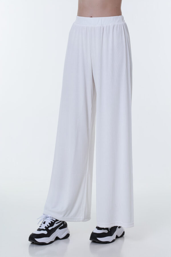 White Wide-Leg Pants