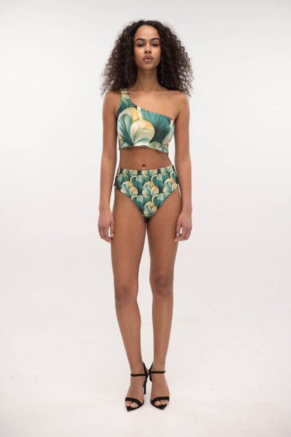 Bikini One Shoulder Coral Reef