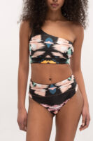 Bikini One Shoulder Pastel Noir