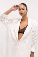 Lace Blazer White
