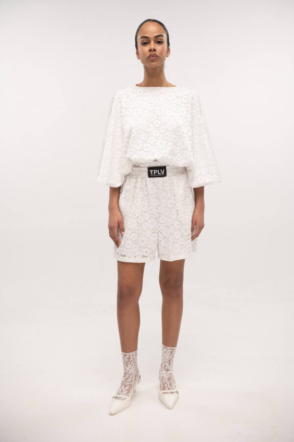 Lace Shorts White