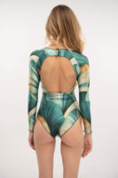 One Piece Long Sleeve Coral Reef