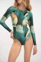 One Piece Long Sleeve Coral Reef