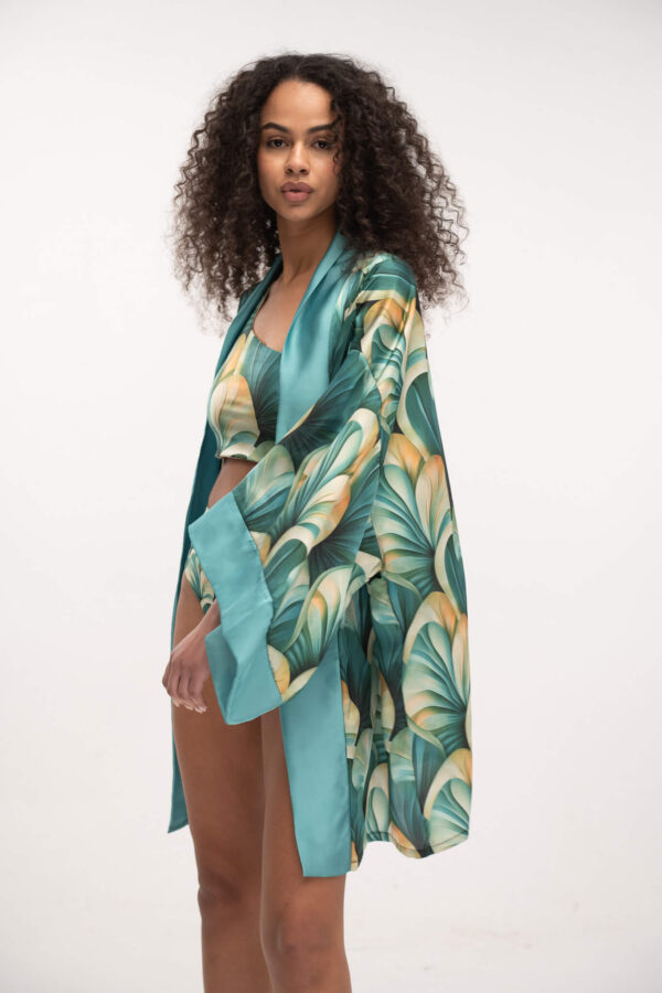 Satin Kimono Coral Reef
