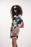 Satin Shirt Flower Bomb