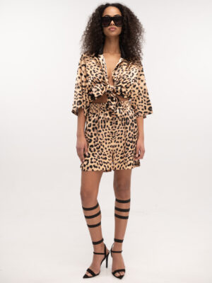 Satin Shirt Leo Nude