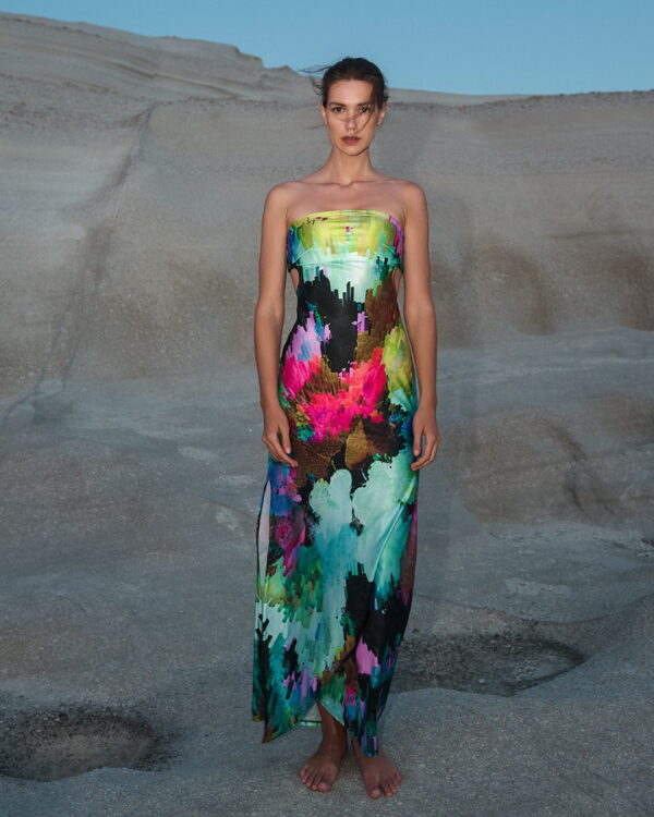 Hugging Dress Flower Bomb