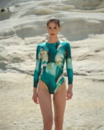 One Piece Long Sleeve Coral Reef