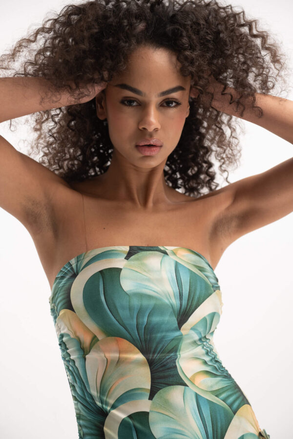 Strapless Swimsuit Coral Reef