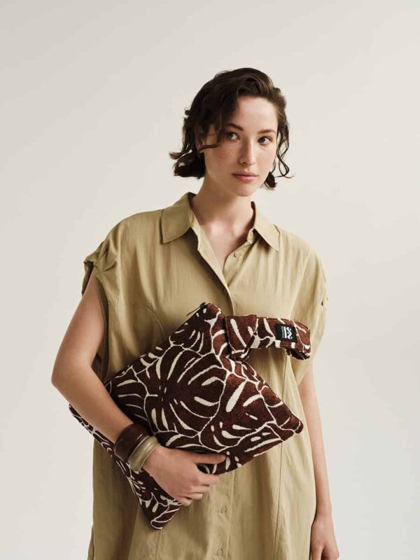 Χειροποίητη Τσάντα Block – Ekai Leaves