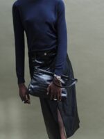 Χειροποίητη Τσάντα Petite Bag – Black Croco