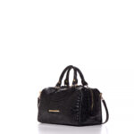 Christina Malle-Black Croco Barrel bag
