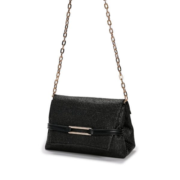 Christina Malle-Black Straw Mini Marlene