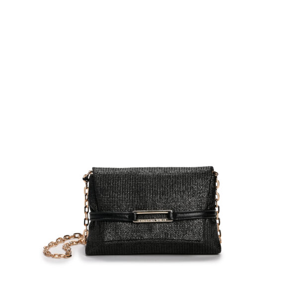 Christina Malle-Black Straw Mini Marlene