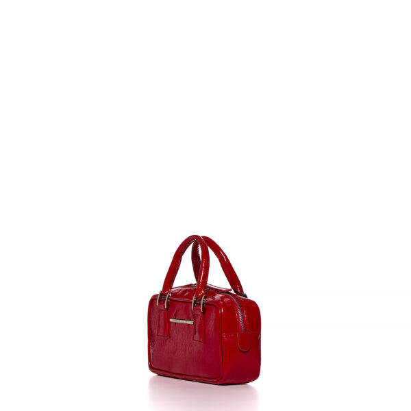 Christina Malle-Red Glossy Cassette bag