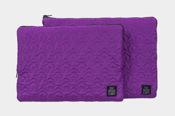 STARS PURPLE LAPTOP CASE