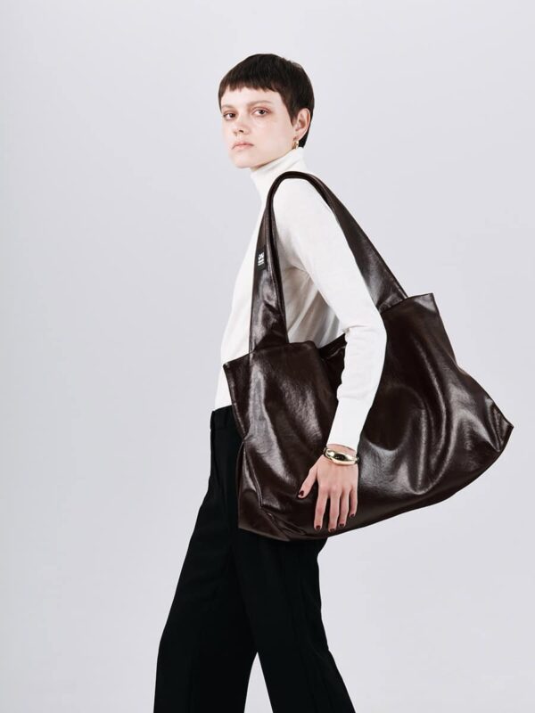 Χειροποίητη Τσάντα Fold – OLD BROWN