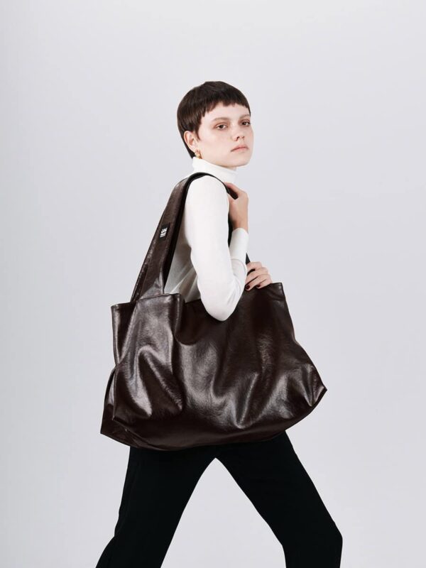 Χειροποίητη Τσάντα Fold – OLD BROWN