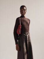 Χειροποίητη Τσάντα Petite Bag – Burgundy Snake