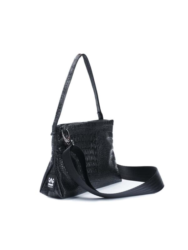 Χειροποίητη Τσάντα Petite Bag – Black Croco