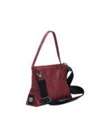 Χειροποίητη Τσάντα Petite Bag – Burgundy Snake