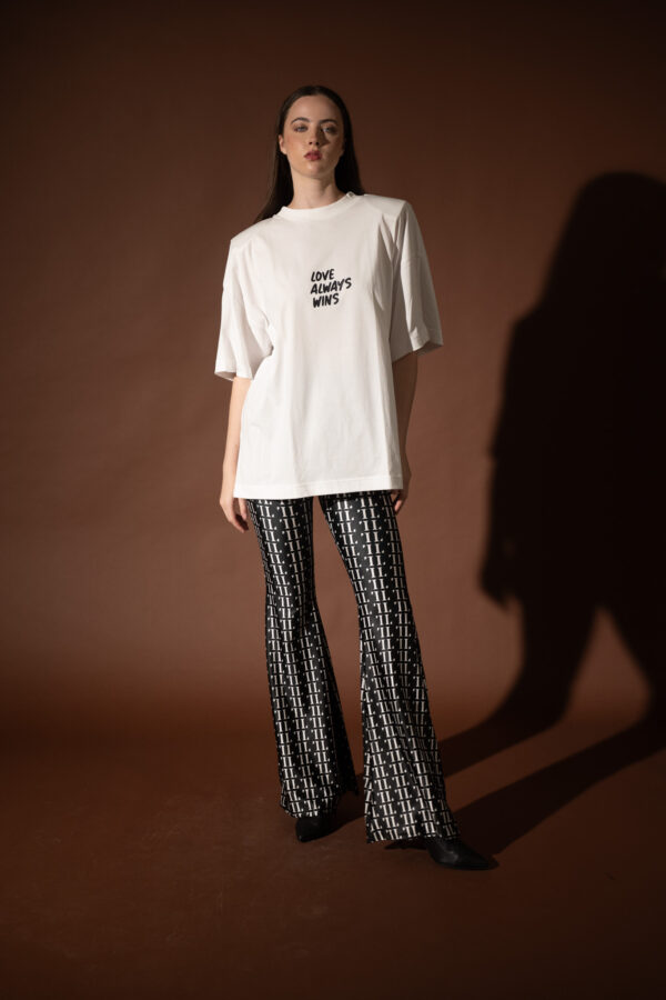 White Oversized T-Shirt Love Always Wins