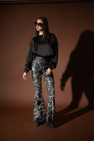 Dark Bloom Flared Pants