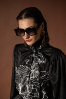 Dark Bloom Bow Shirt