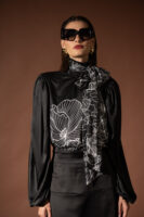 Dark Bloom Bow Shirt