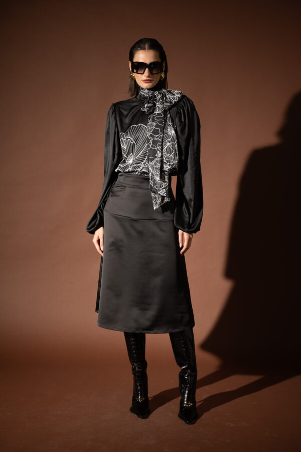 Dark Bloom Bow Shirt