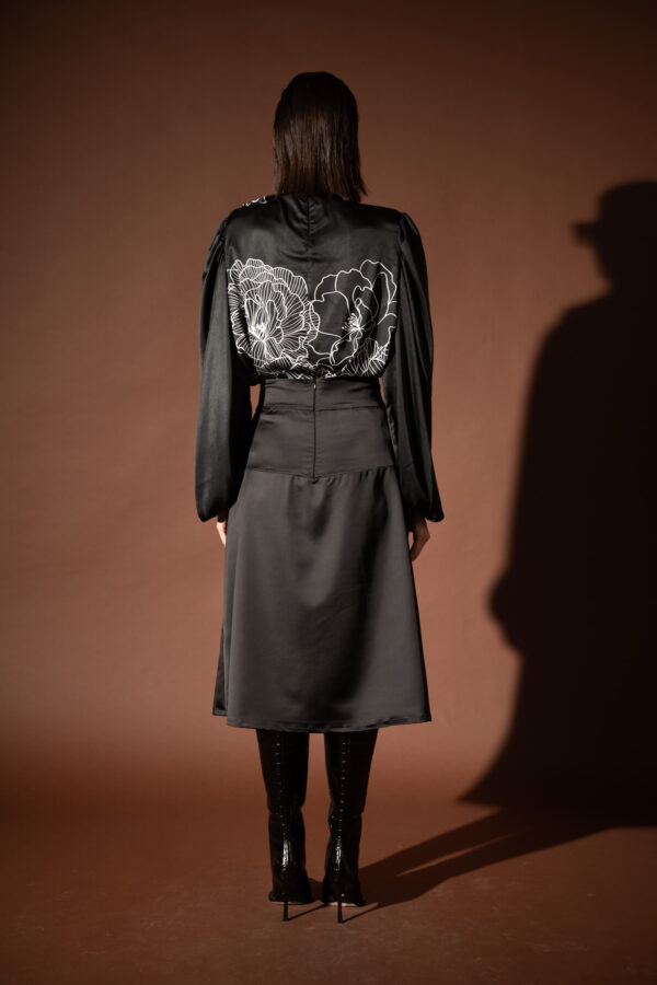 Dark Bloom Bow Shirt