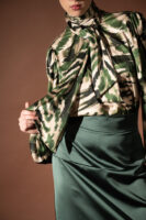 Zebra Green Bow Shirt