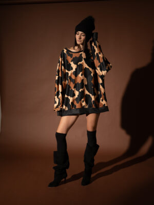 Cow Coffee Oversized Sweatshirt