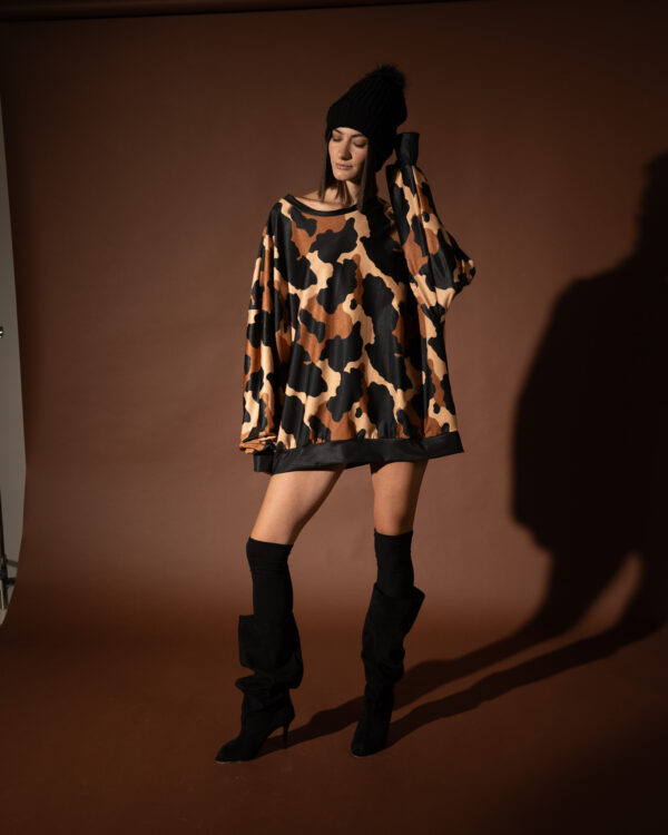 Cow Coffee Oversized Sweatshirt