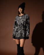 Dark Bloom Oversized Sweatshirt