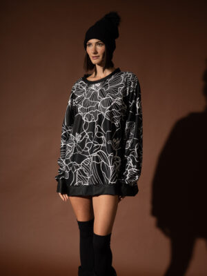 Dark Bloom Oversized Sweatshirt