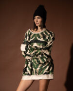 Zebra Green Oversized Sweatshirt