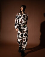 Cow White Track Pants