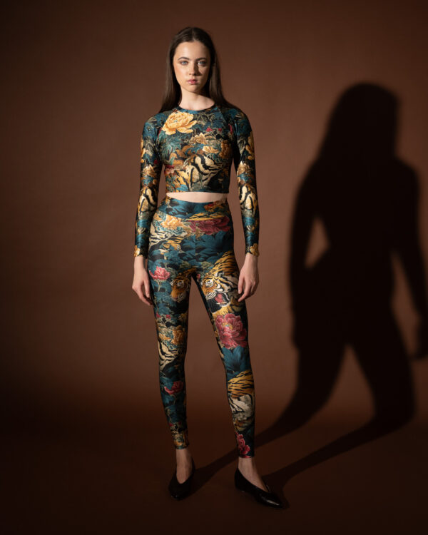 Wild Flower Lycra Crop Top