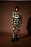 Zebra Green Track Pants