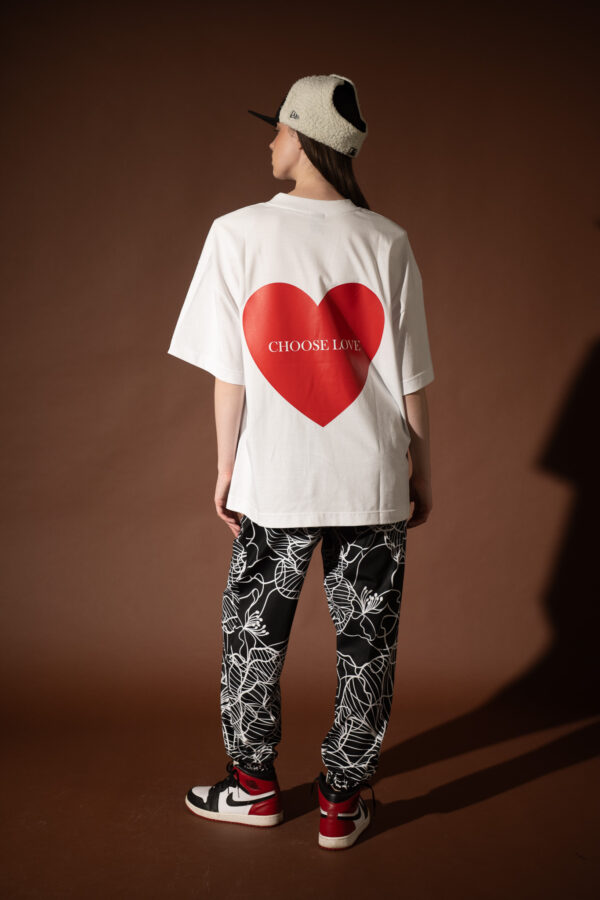 White Oversized T-Shirt Choose Love