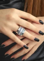 Χειροποίητο Περιστρεφόμενο Δαχτυλίδι “Abu Dhabi”– Ασημί