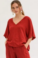 Μπλούζα σε loose γραμμή