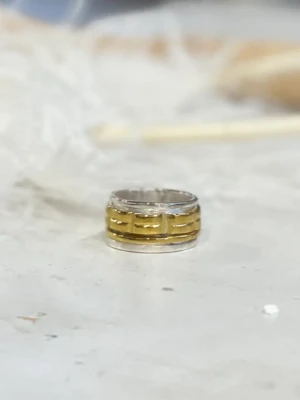 Χειροποίητο Περιστρεφόμενο Δαχτυλίδι “Egypt” – Δίχρωμο